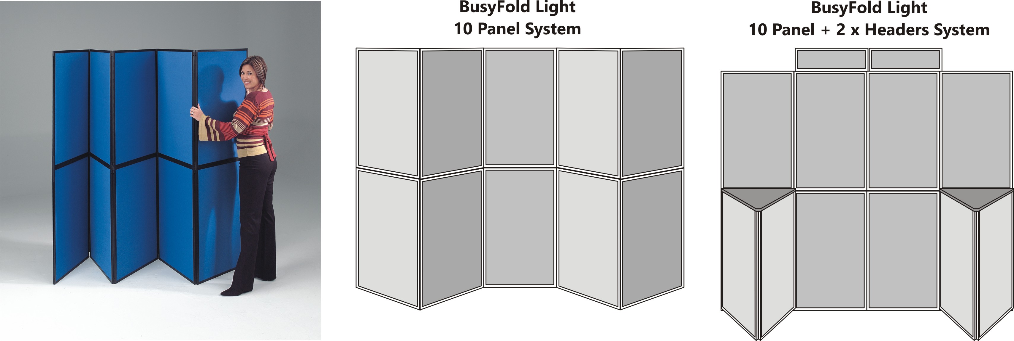 BusyFold Light 10 Panel Display System